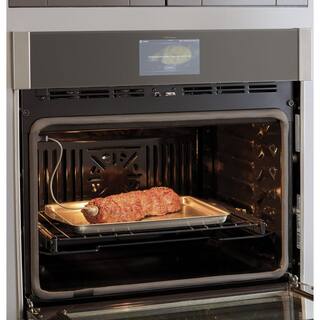 GE Profile Profile 30 in. Smart Single Electric Wall Oven with Convection Self Cleaning in Stainless Steel PTS9000SNSS