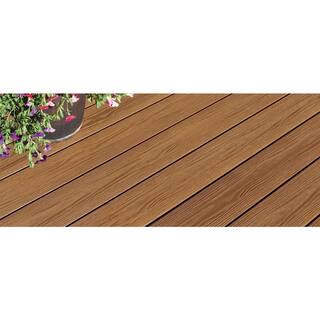 FORTRESS Apex 1 in. x 6 in. x 8 ft. Himalayan Cedar Brown PVC Grooved Deck Boards (2-Pack) 251060824