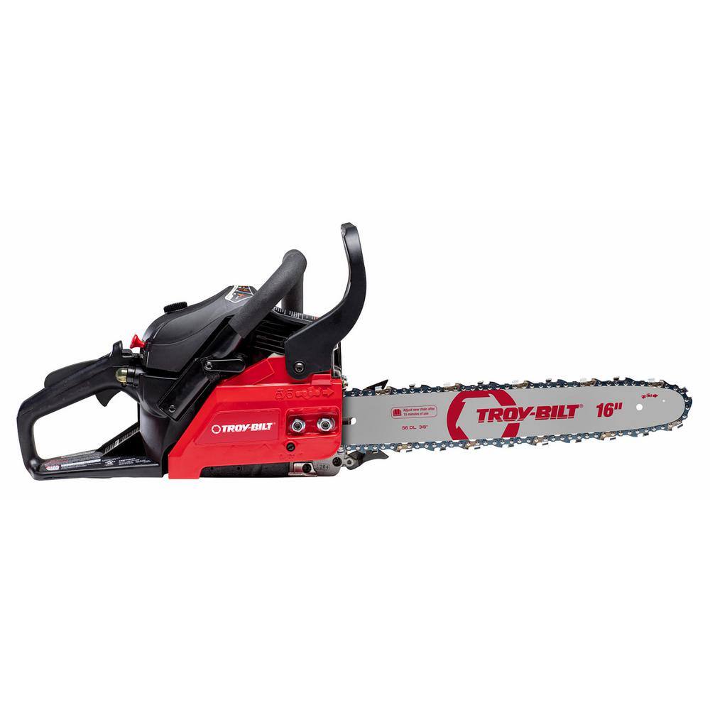 Troy-Bilt 16 in. 42 cc 2-Cycle Lightweight Gas Chainsaw with Automatic Chain Oiler TB4216