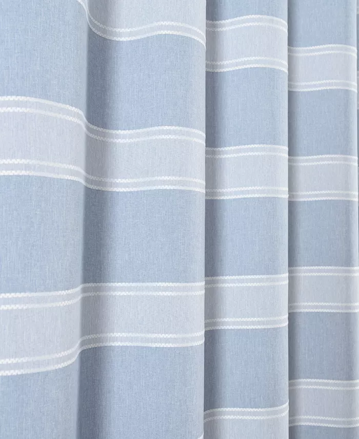 Dainty Home Madison Striped 70 x 72 Shower Curtain