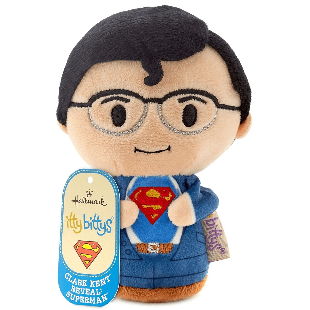 Hallmark  itty bittys® DC™ Clark Kent™ Reveal Superman™ Plush