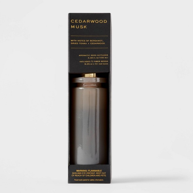 100ml Cedarwood Musk Black Label Fiber Oil Reed Diffuser