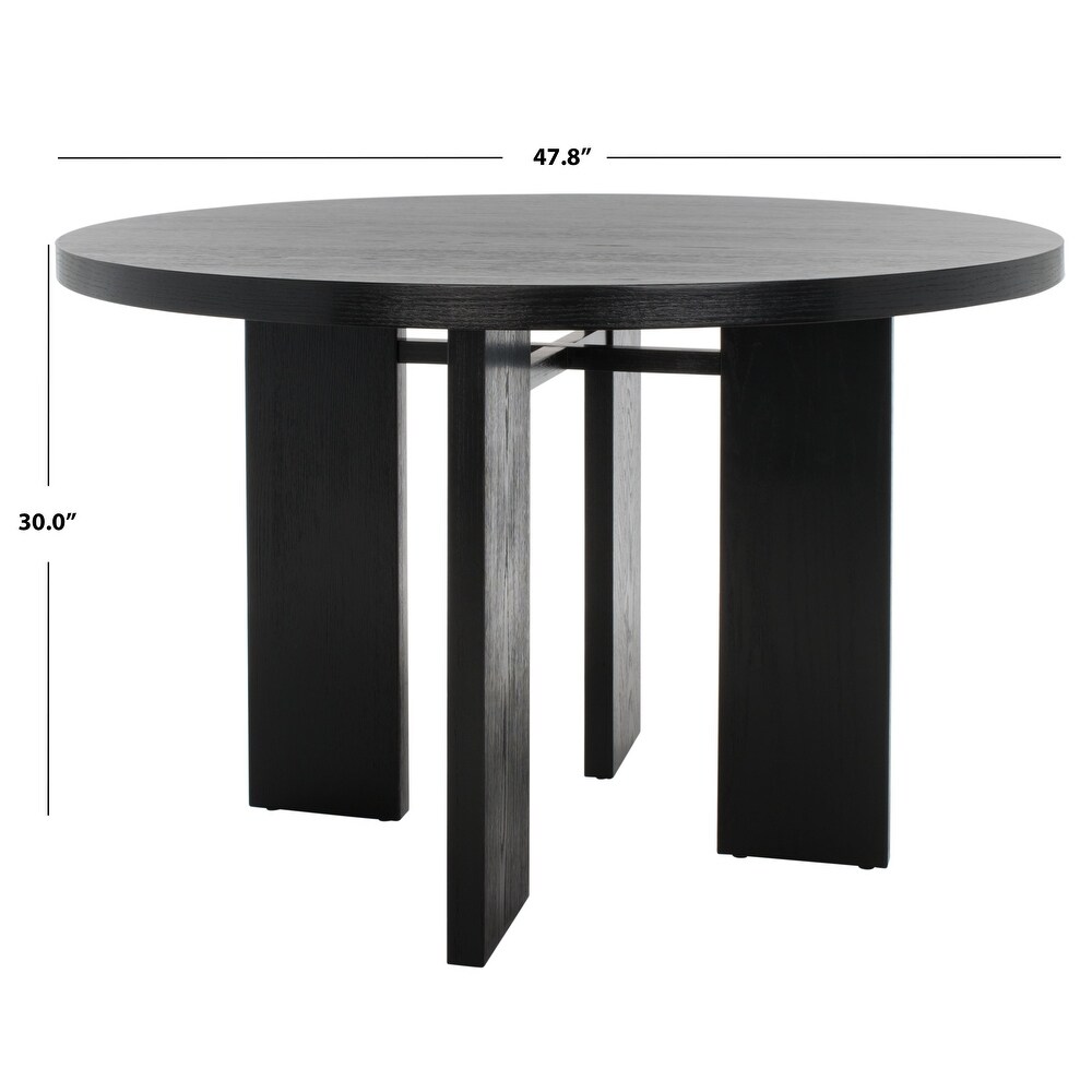 SAFAVIEH Couture Calamaria Round Wood Dining Table   47.75 IN W x 47.75 IN D x 30 IN H