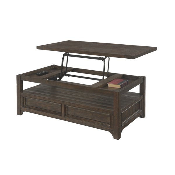 Carbon Loft Helcar Solid Wood Lift-Top Coffee Table