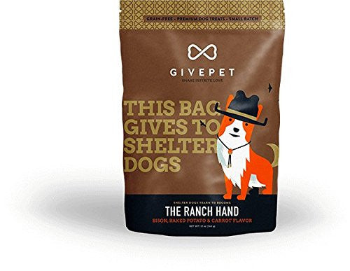 Give Pet Ranch Hand Premium Grain-Free Treats for Dogs