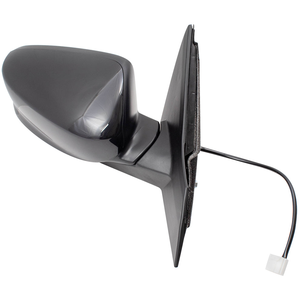 Brock Replacement Passengers Power Side View Mirror PTM w/ Cover Non-Heated WITHOUT Signal Compatible with 13-17 Accord Sedan 76203T2FA01 76205T2FA01