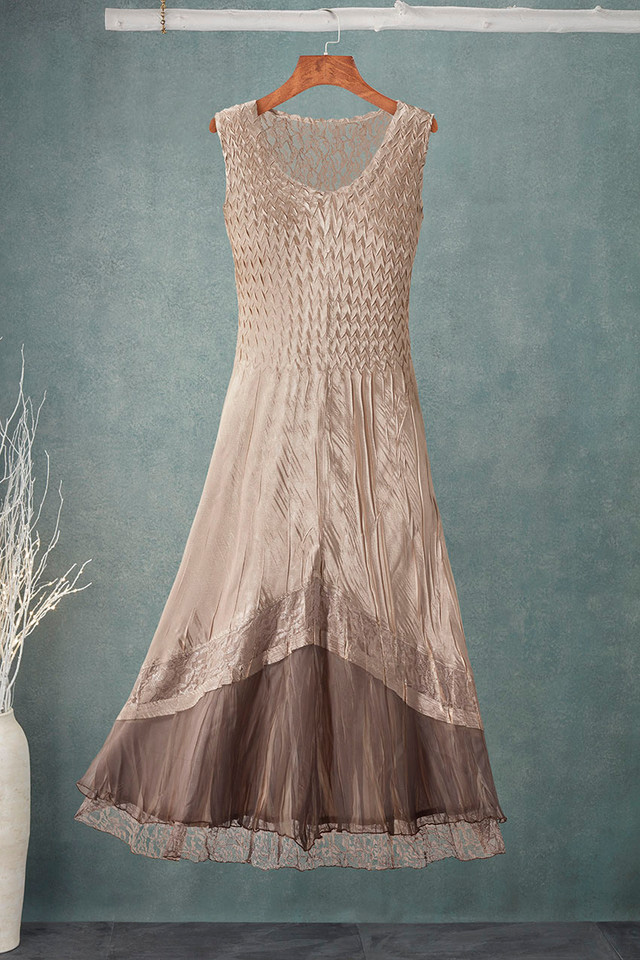 Champagne Jacket Dress by Komarov