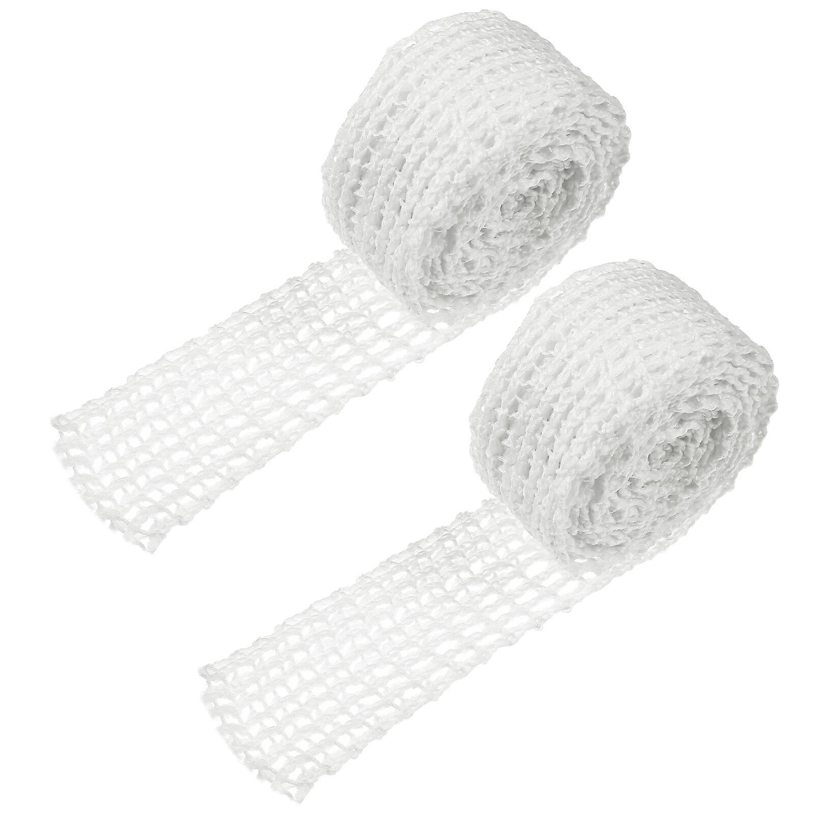 2 Rolls Sausage Netting Rolls Meat Twine Butcher Nets Mham Wrapping Cotton Nets Eat Netting Rolls Meat Packaging Tool