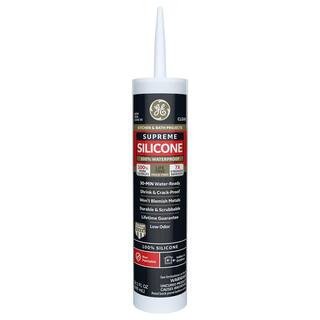 GE 10.1 oz. Supreme Silicone Clear Kitchen and Bath Caulk M90006-30 12C