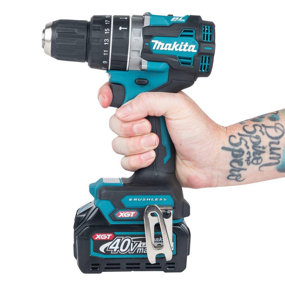 Makita 40V Max XGT Compact Brushless Cordless Compact 12 in. Hammer Driver-Drill Kit (2.5Ah) GPH02D