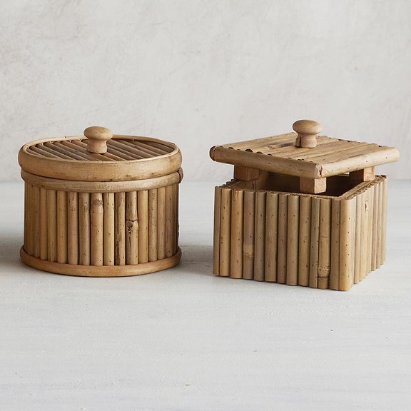 47th   Main CMR375 Bamboo round box with lid