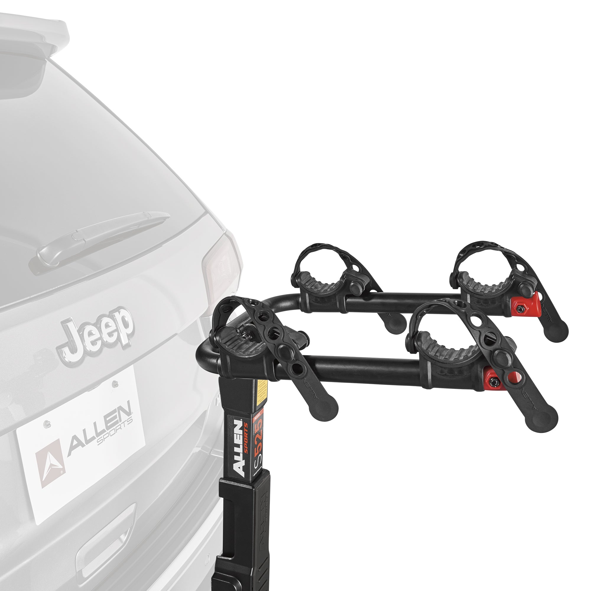 Allen Sports Premier 2-Bicycle Hitch Mounted Bike Rack Carrier， S-525