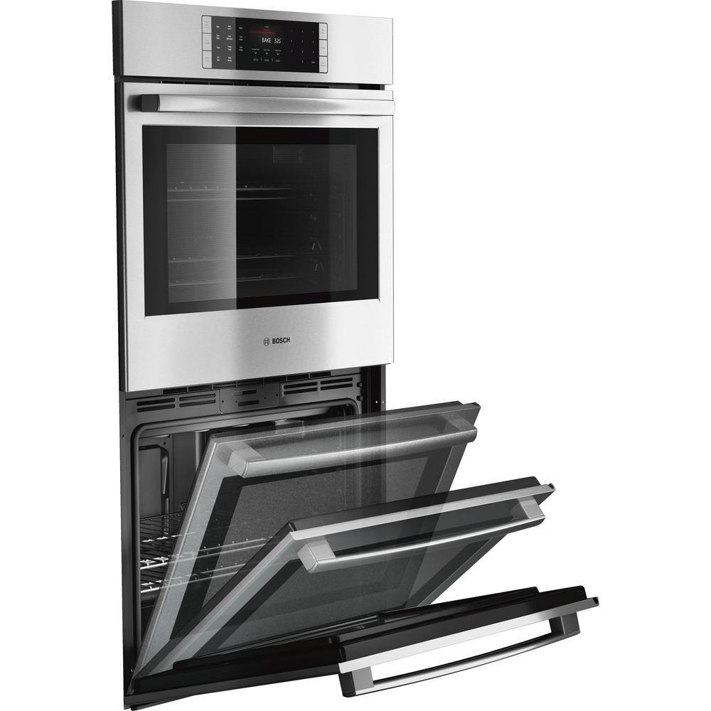 Bosch Benchmark Benchmark Series 30 in. Built-In Double Electric Convection Wall Oven with Fast Preheat Self-Clean in Stainless Steel HBLP651UC