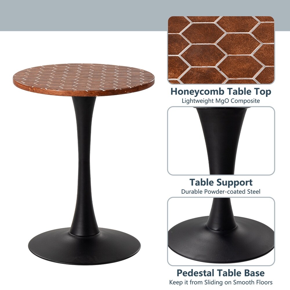 COSIEST Outdoor Patio Mosaic Bar Table