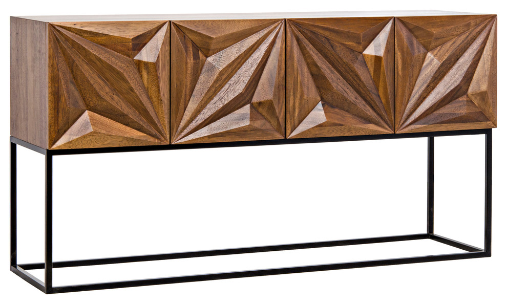 Zurich Console  Dark Walnut   Industrial   Console Tables   by HedgeApple  Houzz