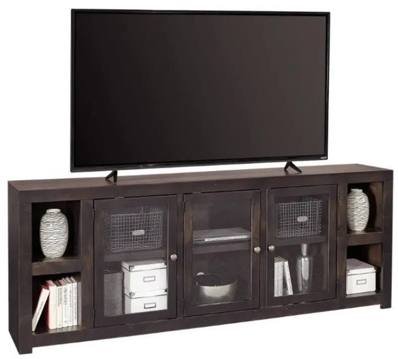 Avery Loft Ghost Black 84 TV Stand