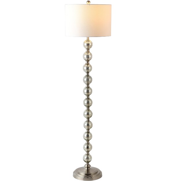 Cace Floor Lamp Nickel ivory Safavieh