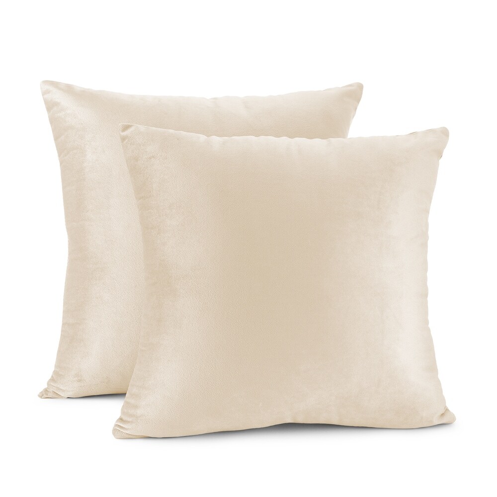 Porch   Den Cosner Microfiber Velvet Throw Pillow Covers (Set of 2)