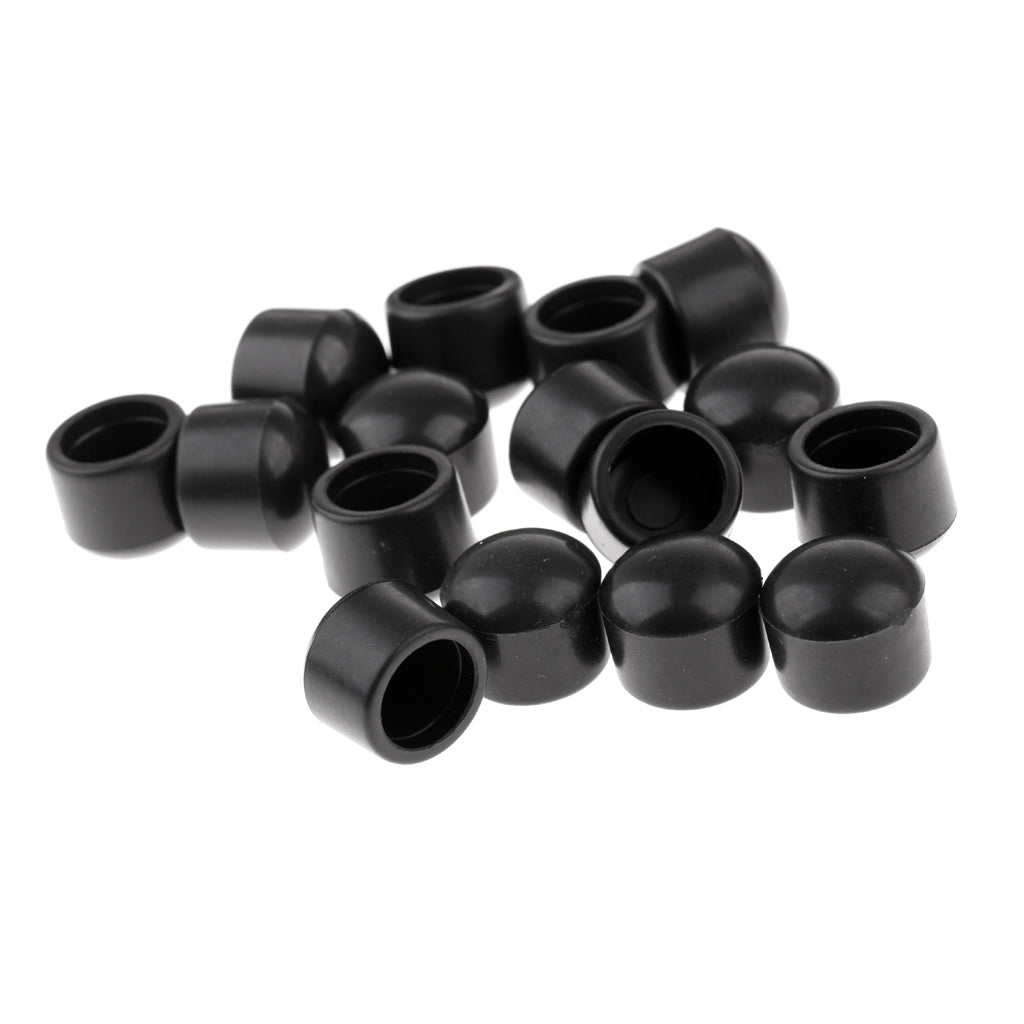 16 Pcs Table Football Rod Cover End Caps Rubber Soccer Foosball Accessories