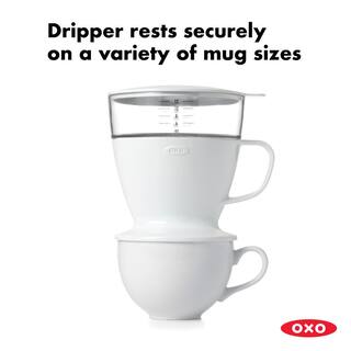 OXO Good Grips 1.5-Cup White Pour-Over Coffee Maker 11180100