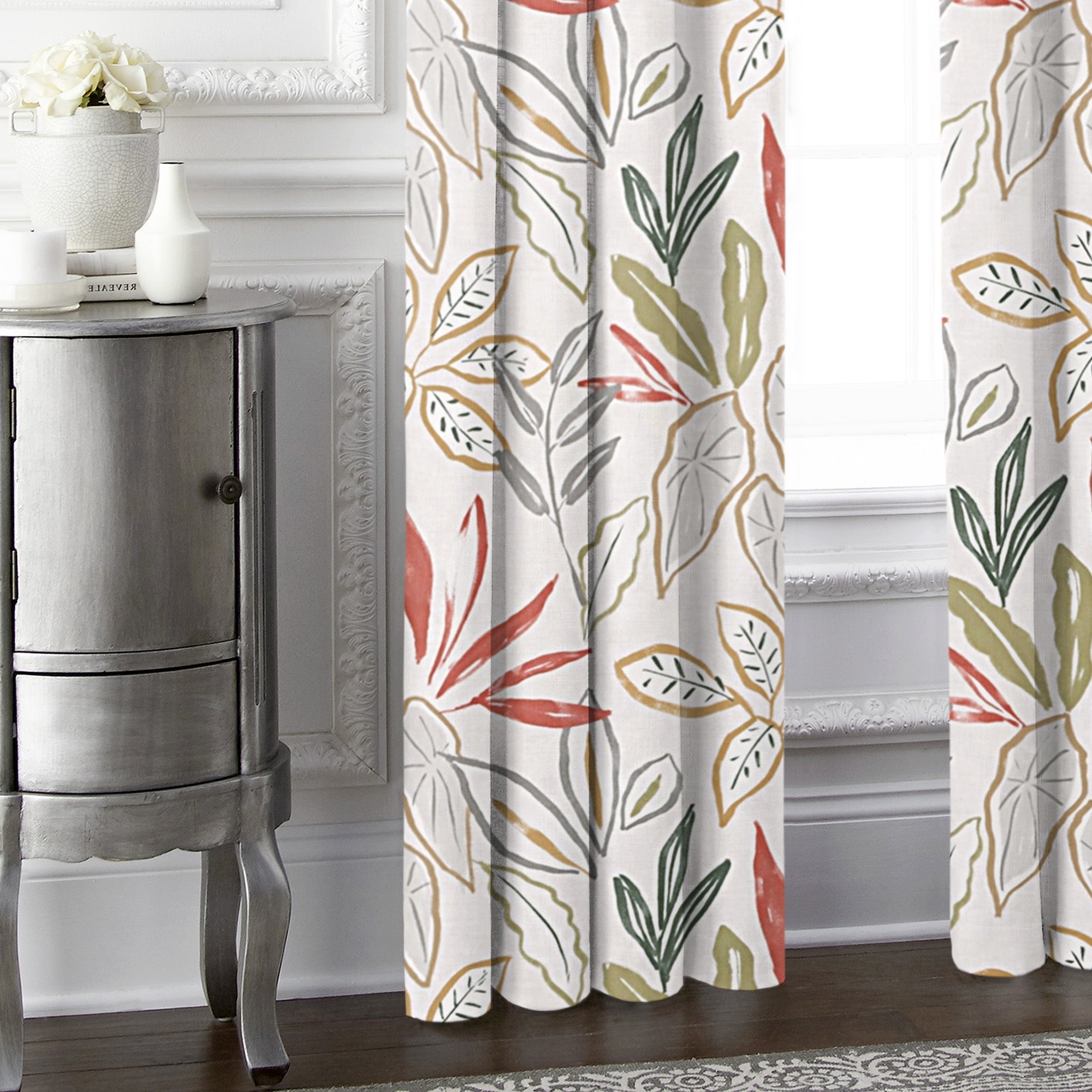 Fall Foliage Beige Drapery