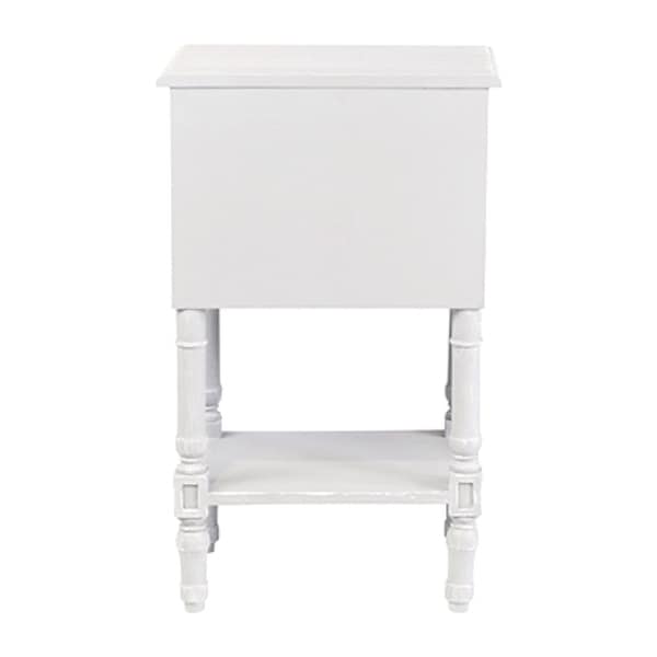 East at Main Painted Wood Side Table with Drawer