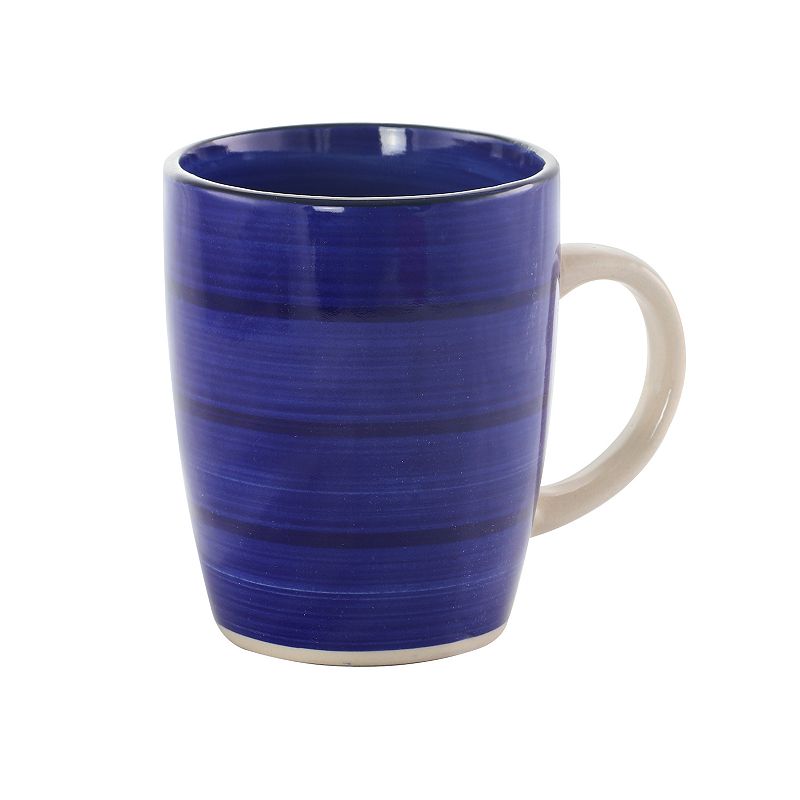 Gibson Everyday Color Vibes 12 Piece Handpainted Stoneware Dinnerware Set