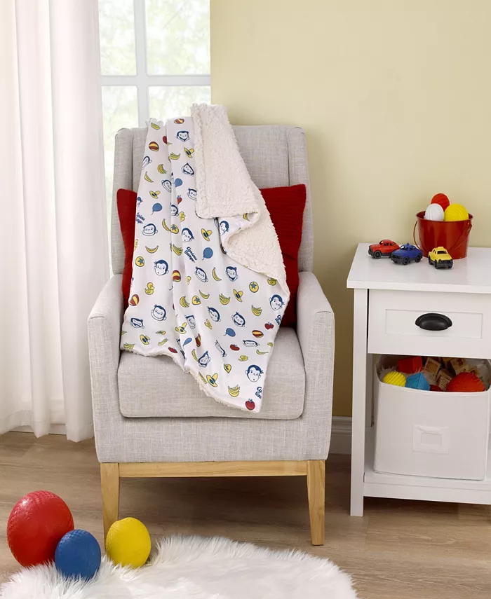 Welcome to the Universe Baby Curious George Baby Blanket