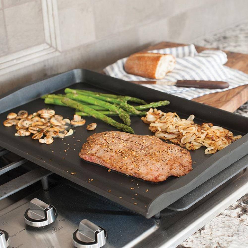 Nordic Ware Aluminum Grill Griddle with Backsplash 19862M