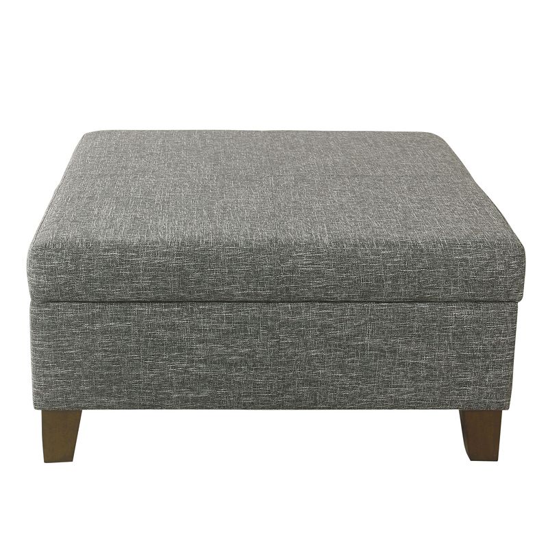 HomePop Luxury Square Storage Ottoman