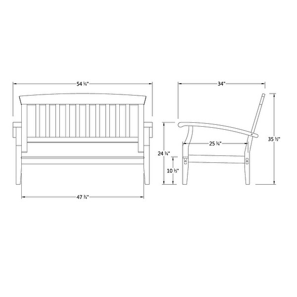 Cambridge Casual Caterina 4piece Teak Patio Conversation Set