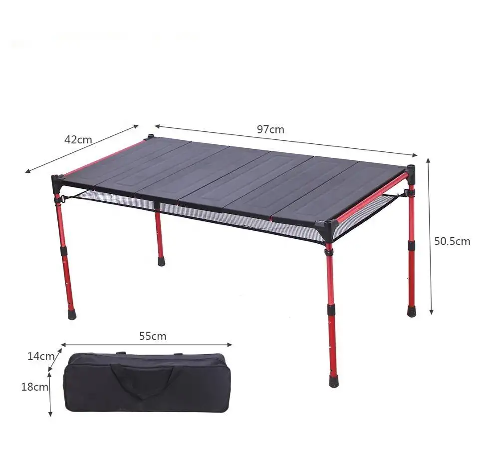 Outdoor Camping hiking Portable Aluminum oy Folding Table Picnic Barbecue Small Lightweight Table