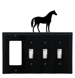 Village Wrought Iron EGSSS 68 Horse   Single GFI a...