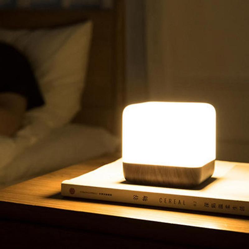 Led Cube Flip Timer Night Light Usb Charging Home Decoration Desk Lamp Bedroom Energy-saving Sleep Light Holiday Gift