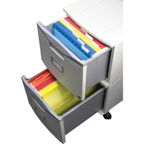 Storex 2-Drawer Locking Mobile Filing Cabinet (61312U01C)