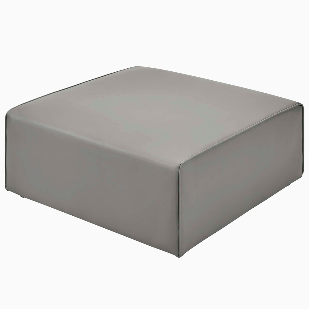 Mingle Performance Vegan Leather Ottoman