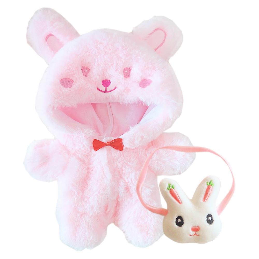 8in Doll Dressup Pink Onesies Backpack 20cm Plush Doll Clothes