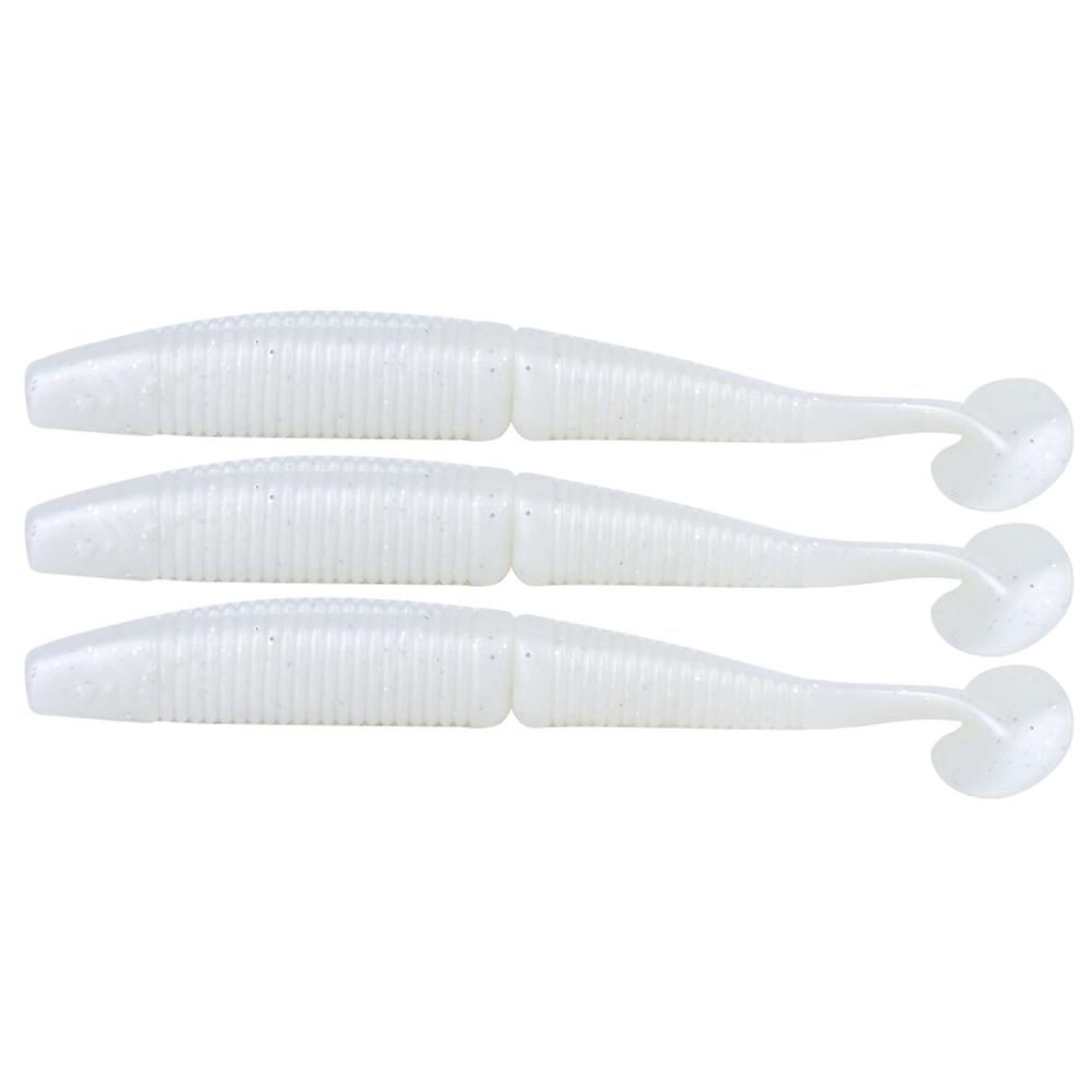 Ar36 3pcs T Tail Soft Worm Artificial Bait 140mm 17g Lures Fishing Tackle Accessorieslight White