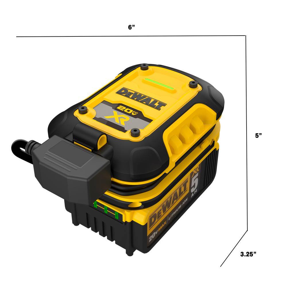 DW Battery Maintainer Kit With 20V XR 5 AH Lithium-Ion Battery Pack Plus Charger DXAEOBDK