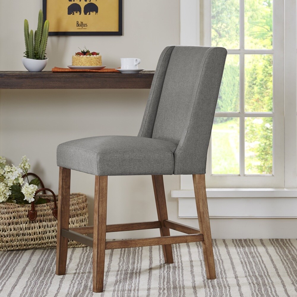 Madison Park Victor Grey Wing Counter Stool   19\