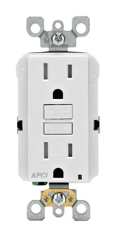 AFCI OUTLET15A WHT