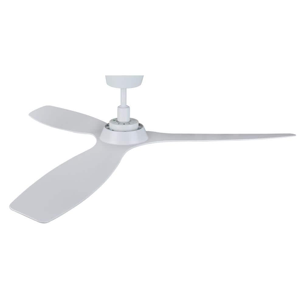 Lucci Air Moto 52 in Indoor White and Matte White Ceiling Fan with Remote Control