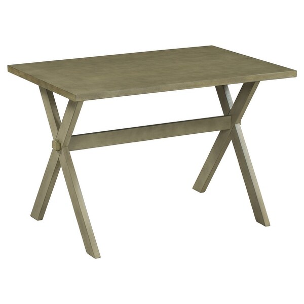 Wood X-shape Legs Kitchen Dining Table for Small Places