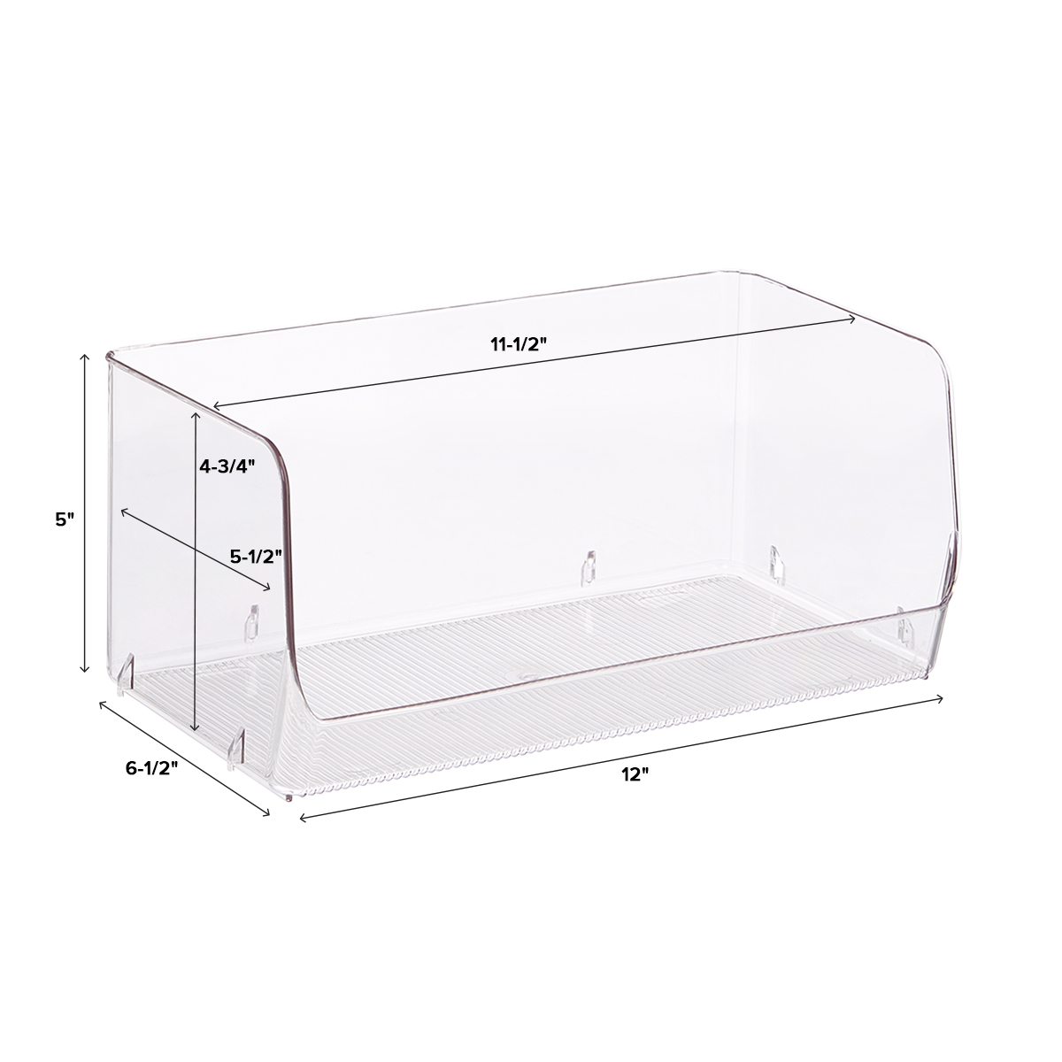 iDesign Linus Open Stackable Bins