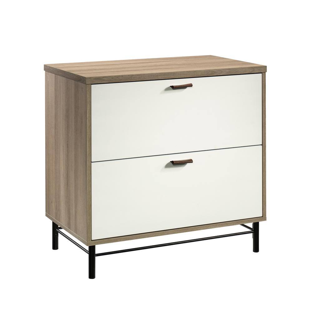 SAUDER Anda Norr Sky Oak Decorative Lateral File Cabinet with 2-Drawers 427346