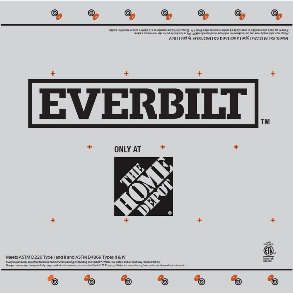 Everbilt 4 ft. x 250 ft. Synthetic Roofing Underlayment - Contractor Grade EBSRU04250CON