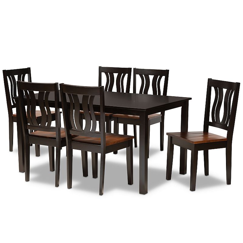 Baxton Studio Zamira Dining 7-piece Set