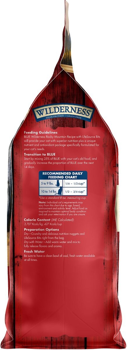 Blue Buffalo Wilderness Rocky Mountain Recipe with Red Meat Adult Grain-Free Dry Cat Food