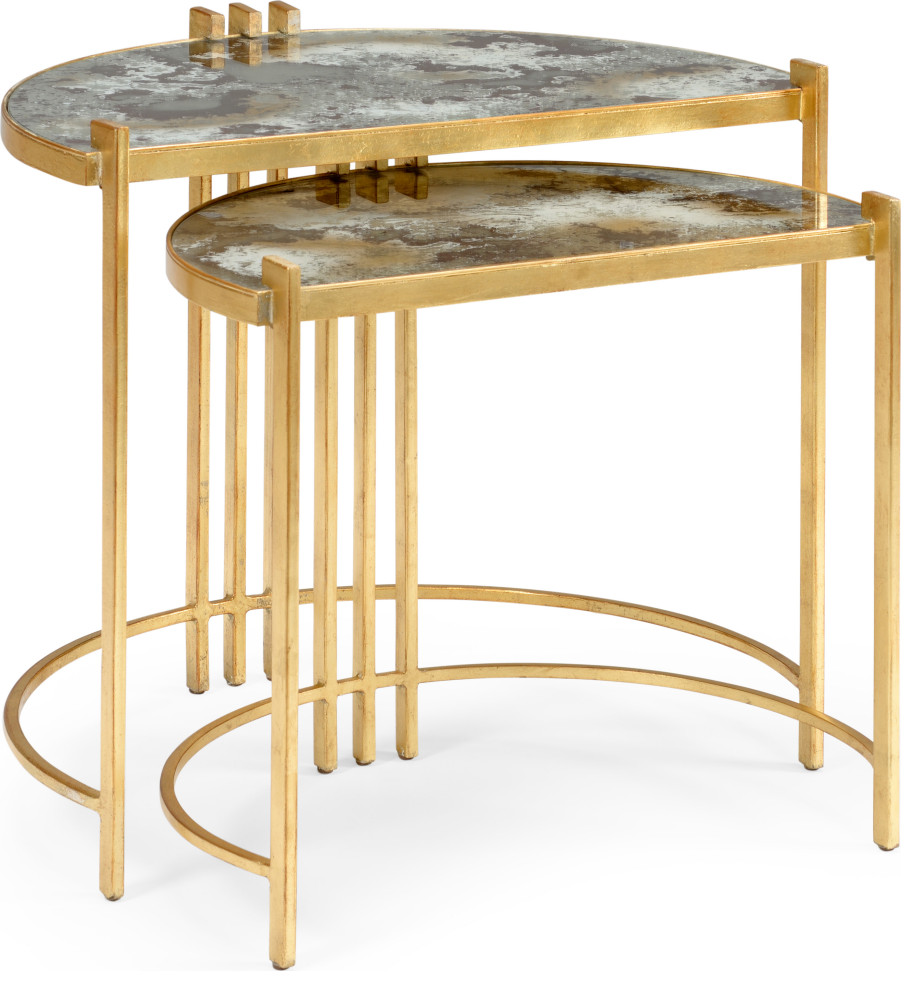 Rockefeller Nested Tables   Contemporary   Coffee Table Sets   by HedgeApple  Houzz