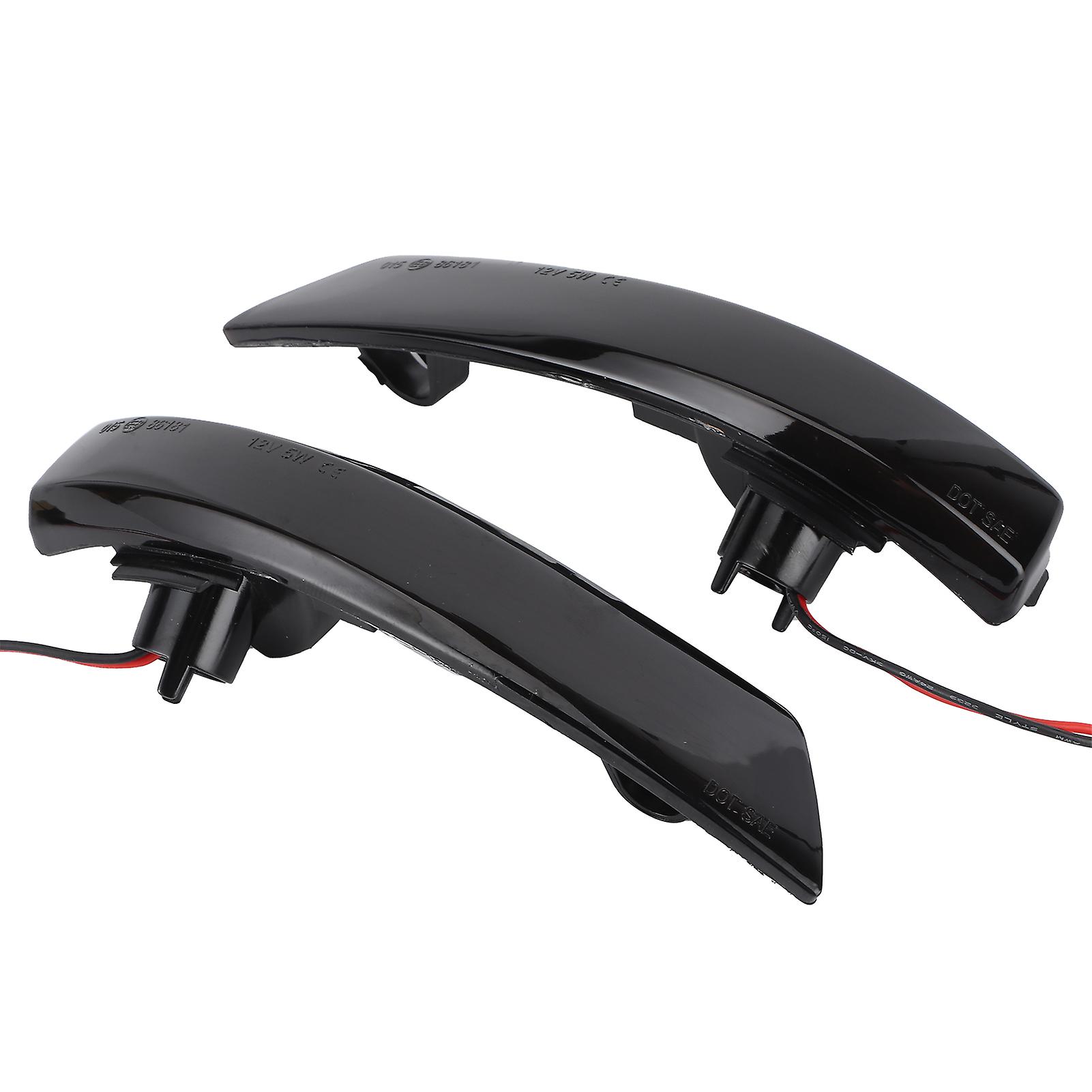 Pair Rear View Mirror Turn Signal Dynamic Led Flowing Light Blinker Fit For Ford Focus Mk 2 3